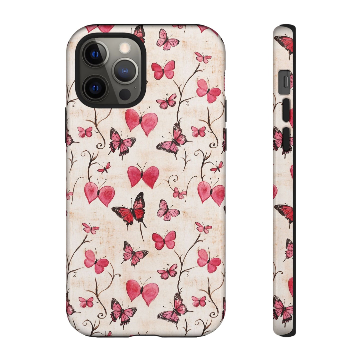 Pink Hearts & Butterflies Case