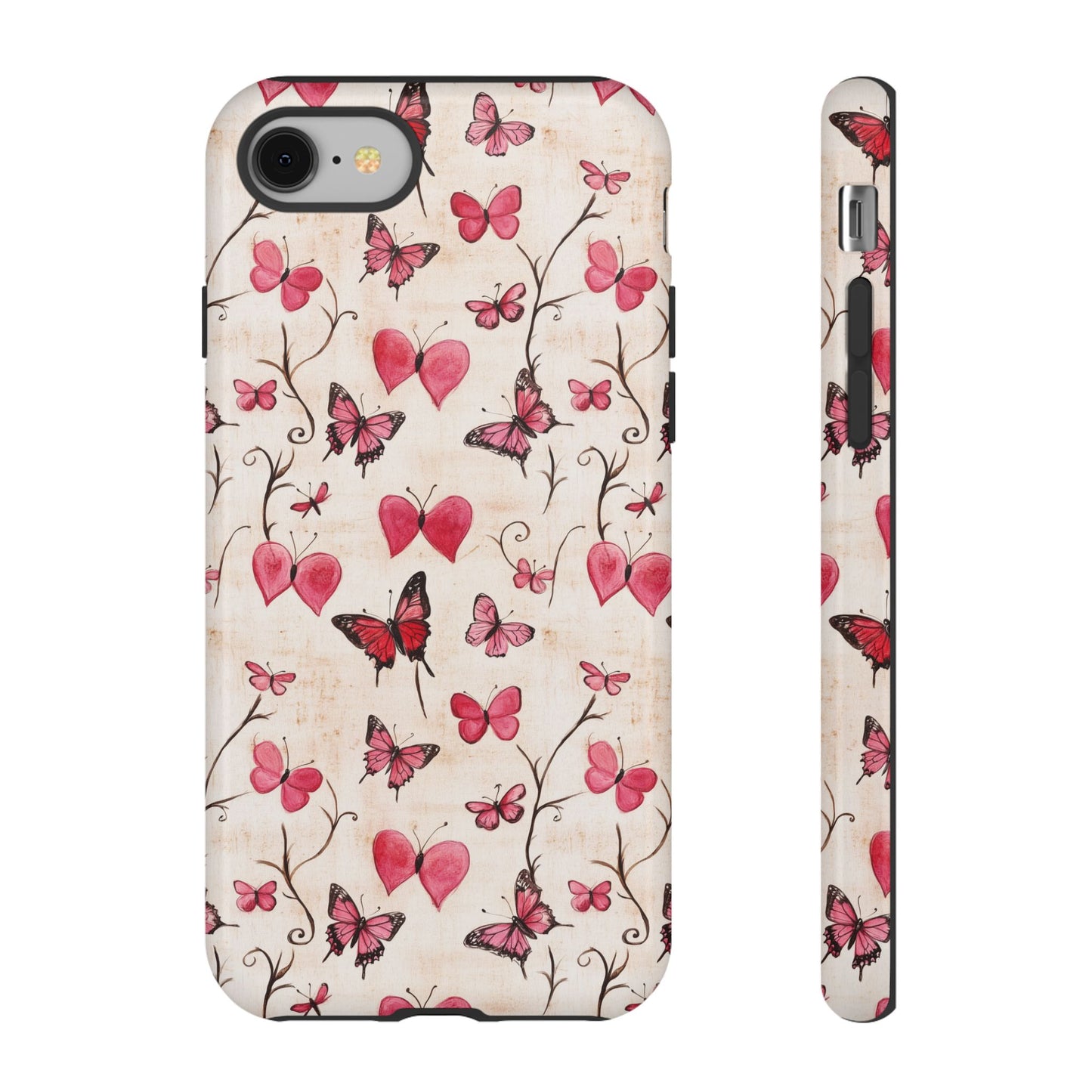Pink Hearts & Butterflies Case