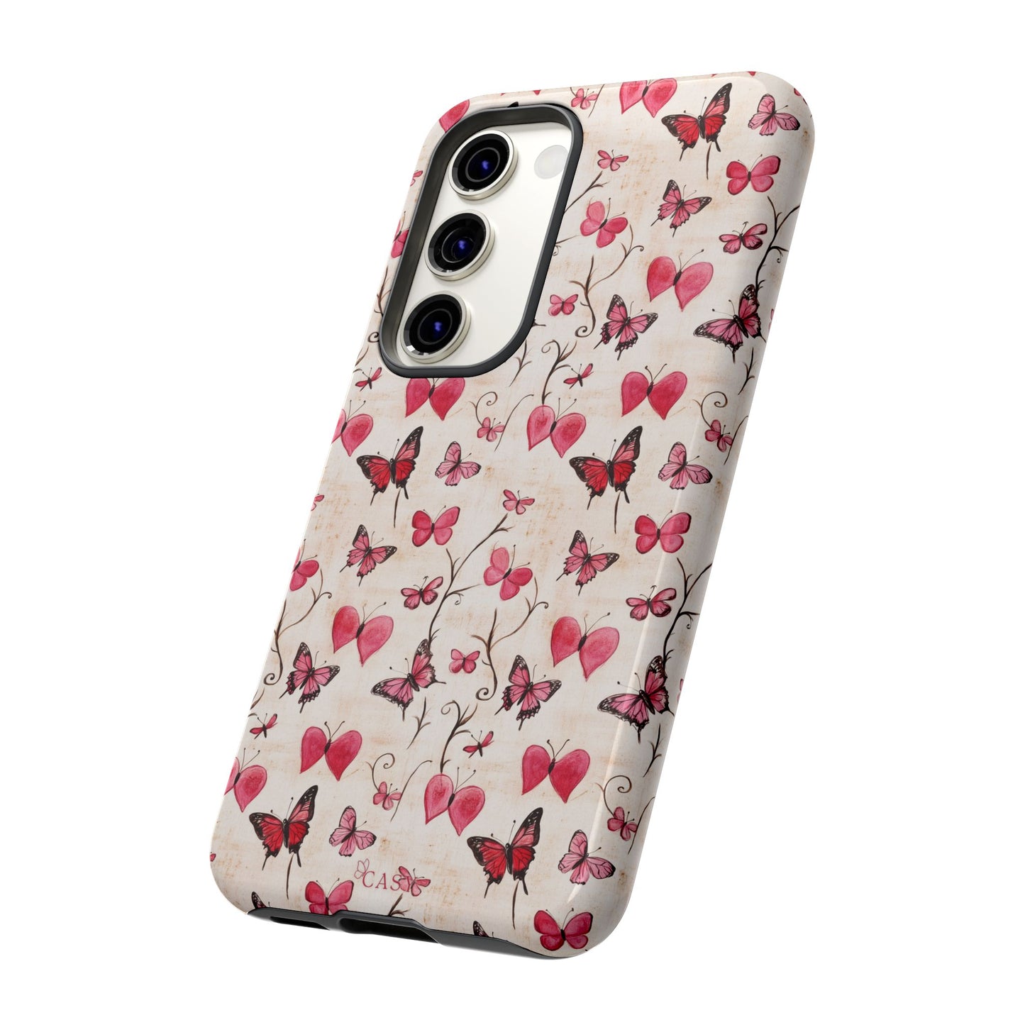 Pink Hearts & Butterflies | Love in Flight Phone Case