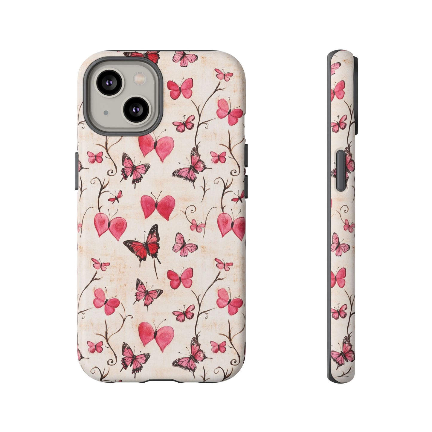Pink Hearts & Butterflies Case