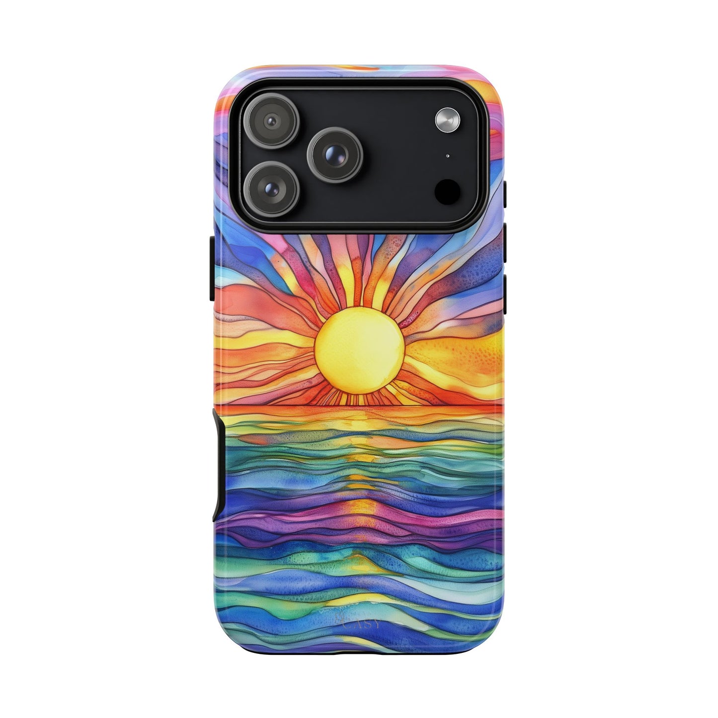 Celestial Tides | Vibrant Watercolor Phone Case