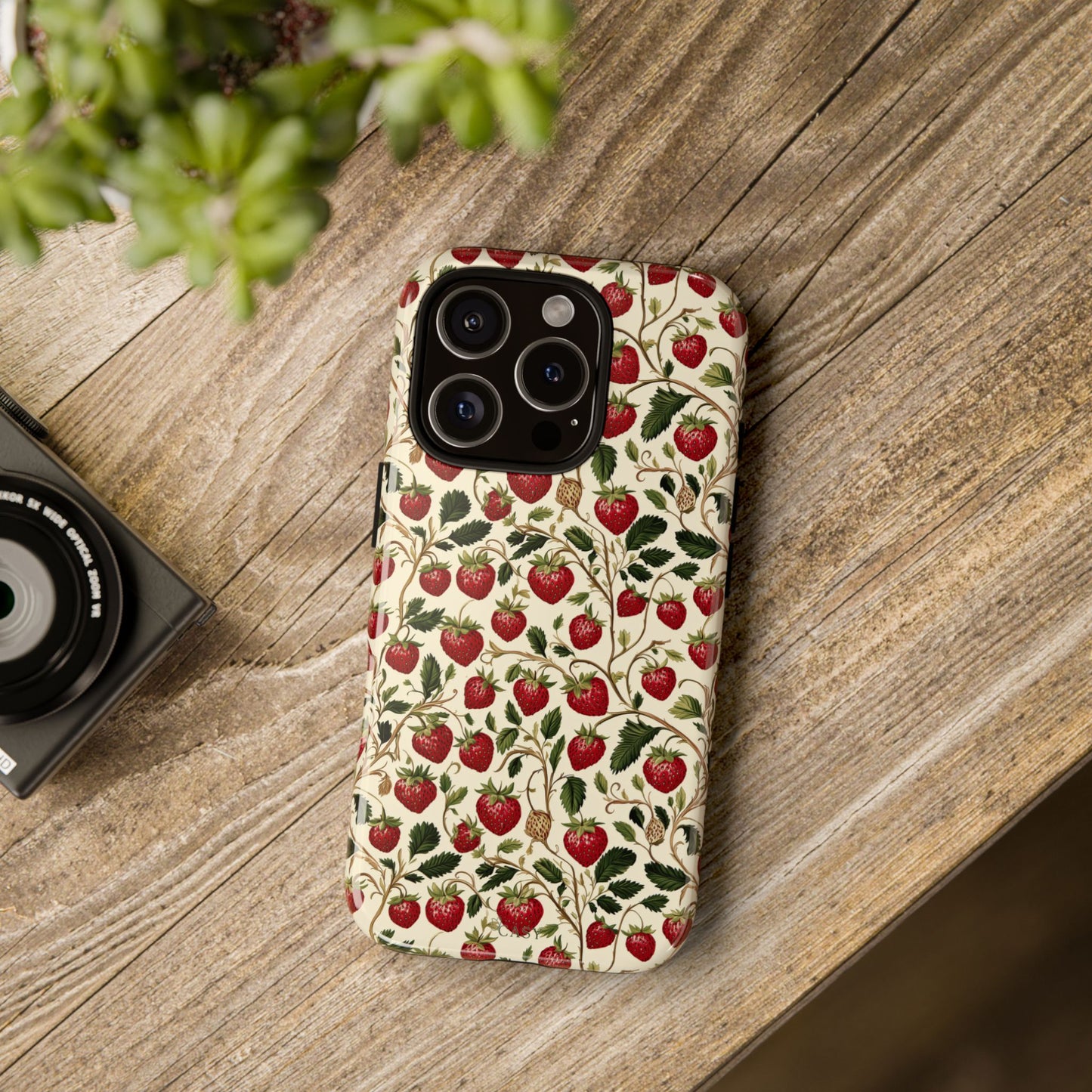 Enchanted Strawberry Patch | Botanical Phone Case