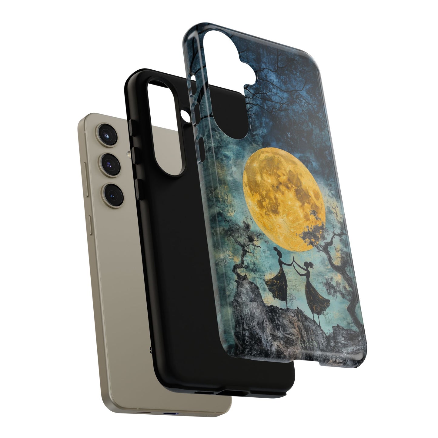 Moonrise Rendezvous | Moon Sisters Phone Case