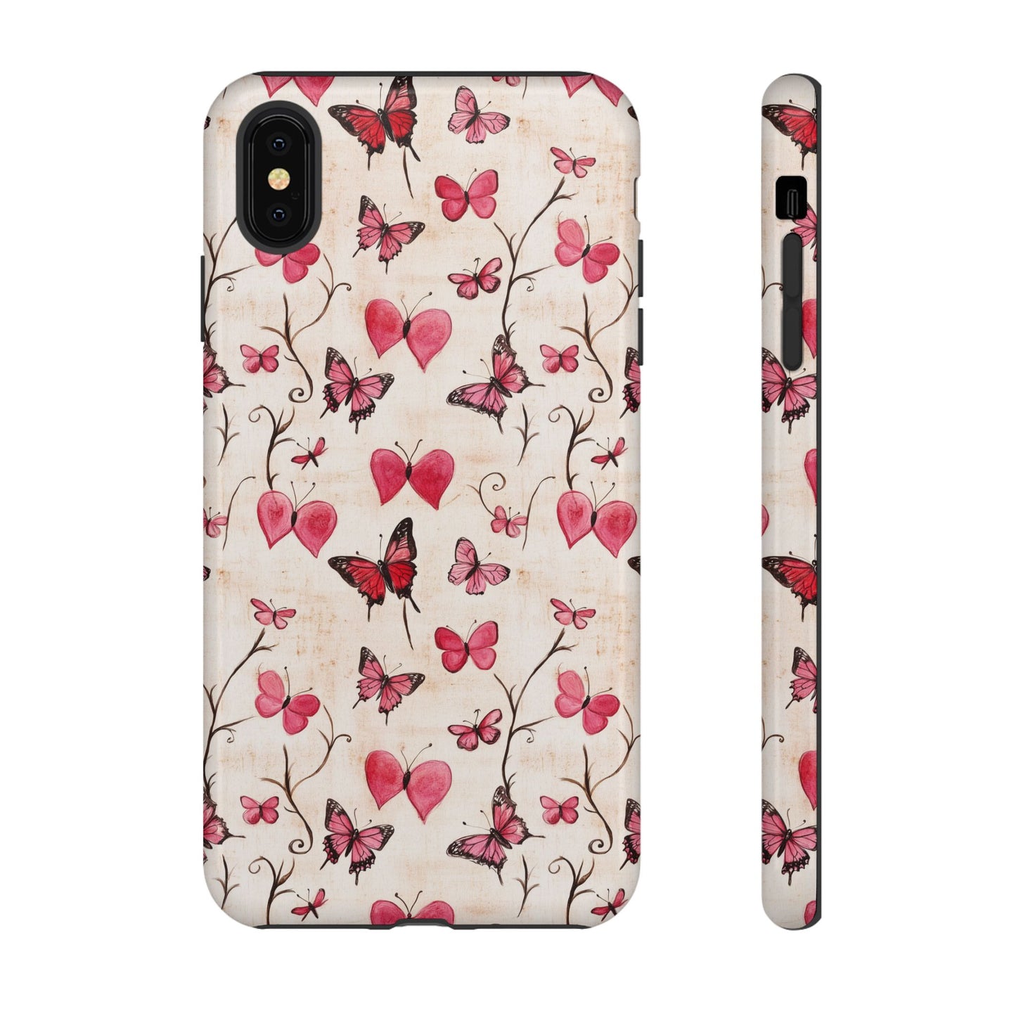 Pink Hearts & Butterflies Case