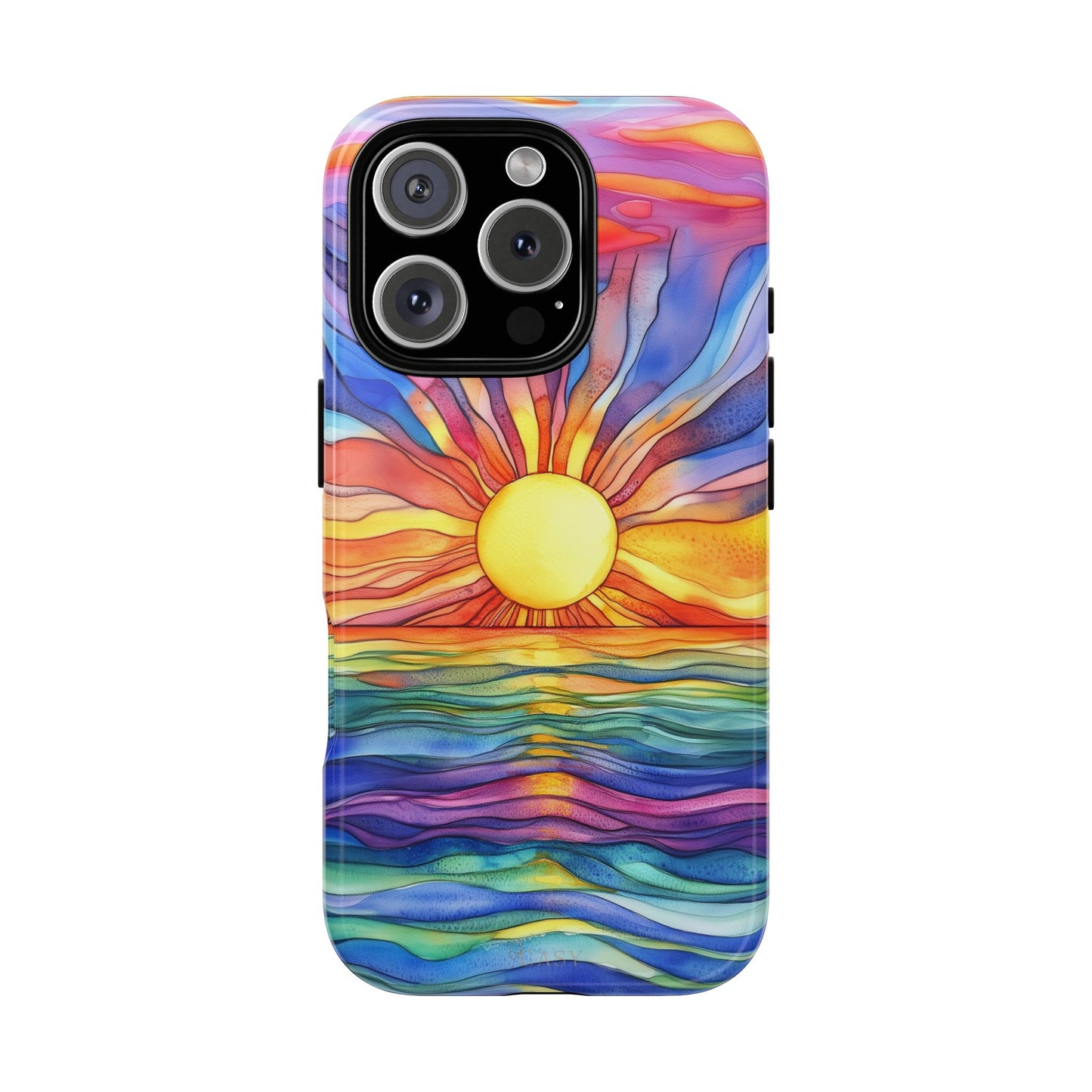 Celestial Tides | Vibrant Watercolor Phone Case
