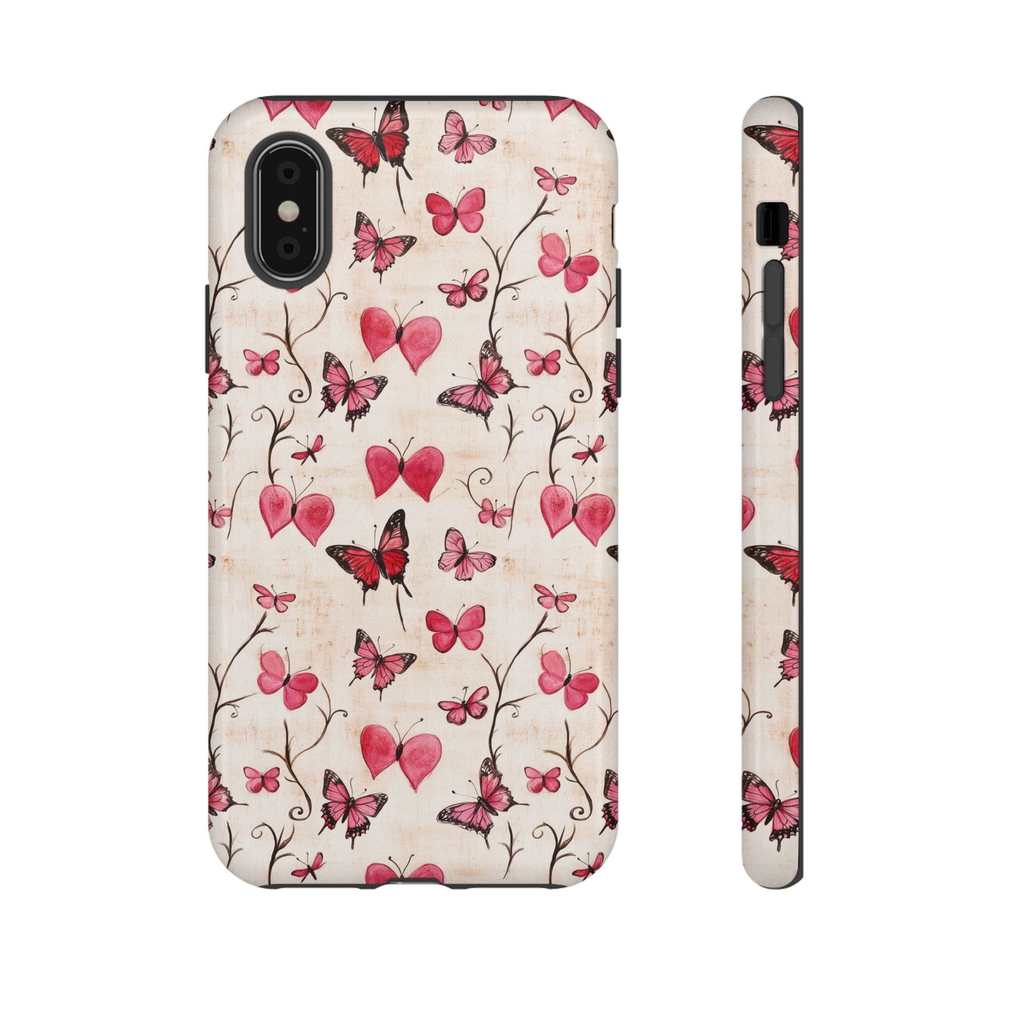 Pink Hearts & Butterflies Case