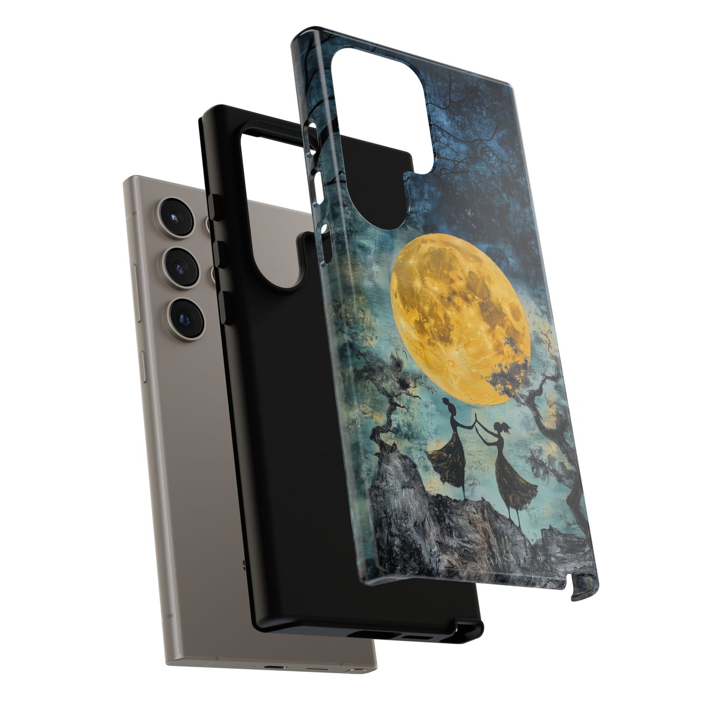 Moonrise Rendezvous | Moon Sisters Phone Case