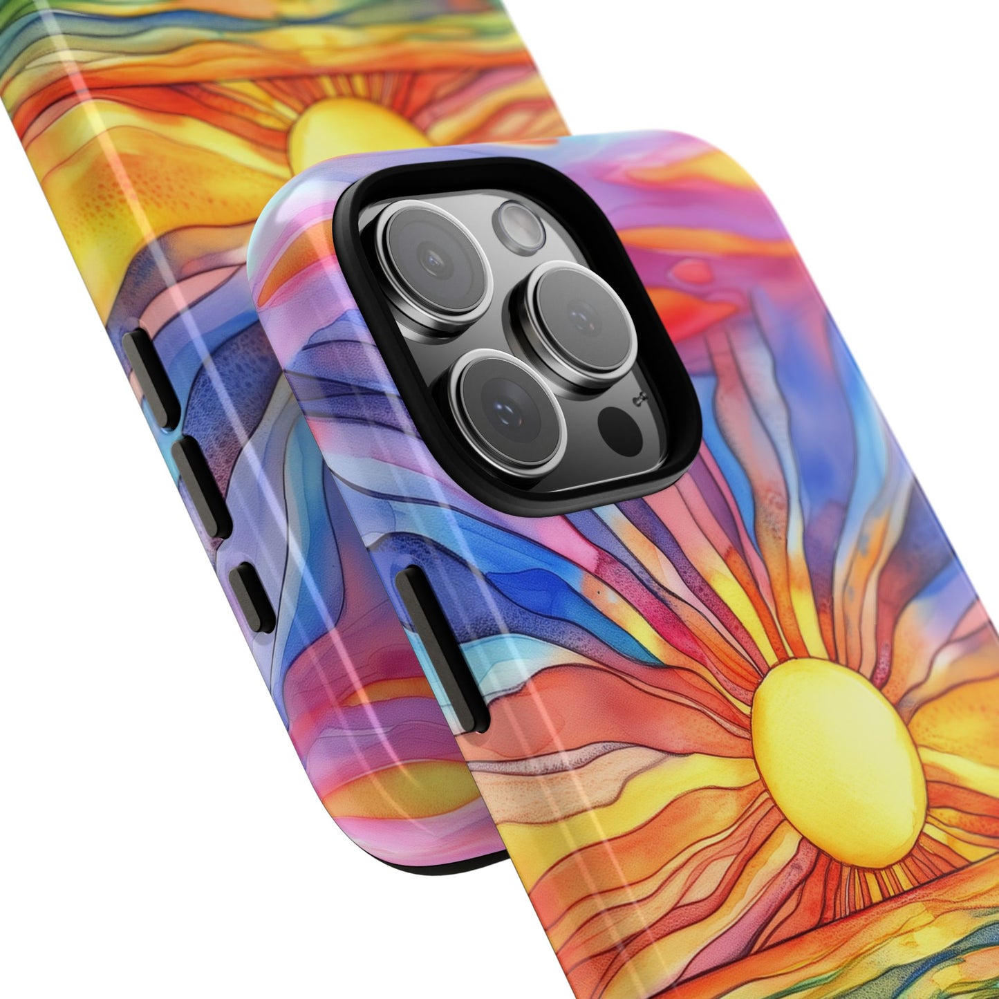 Celestial Tides | Vibrant Watercolor Phone Case