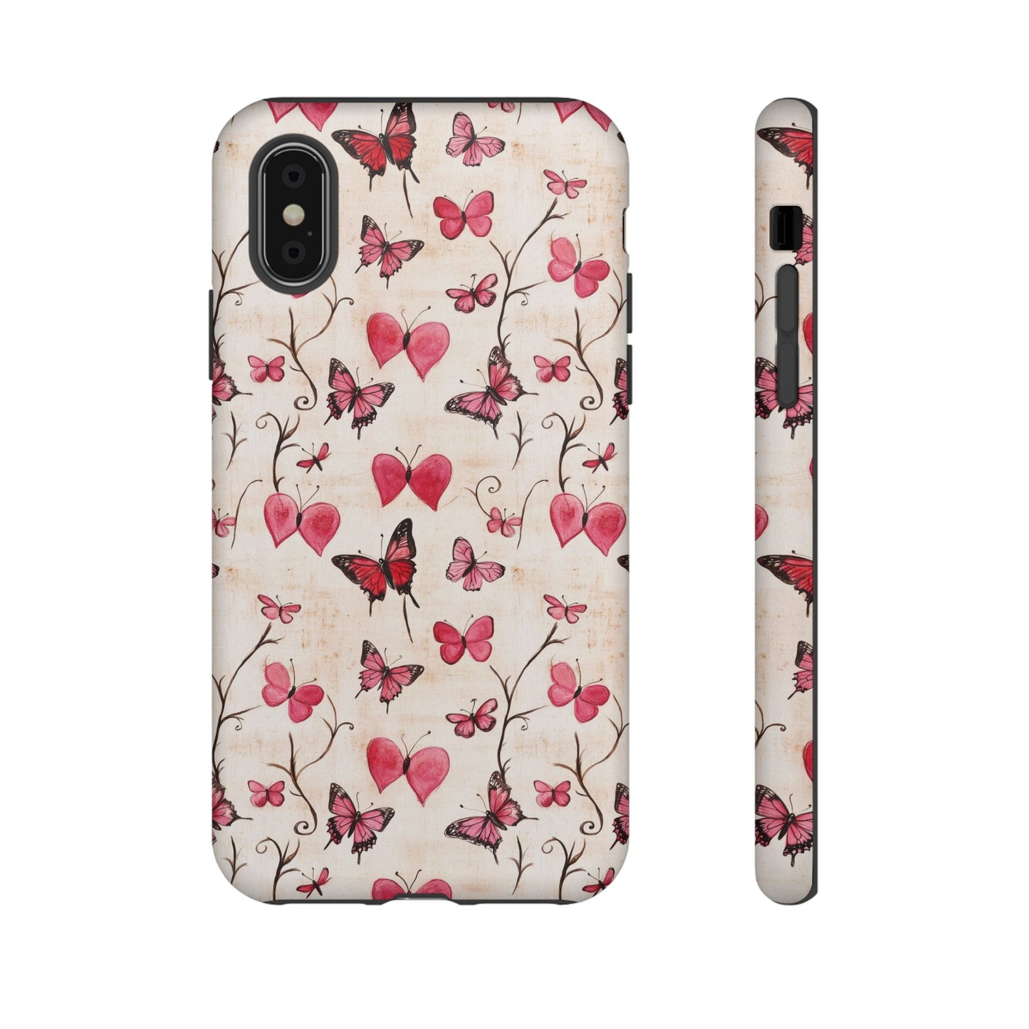 Pink Hearts & Butterflies Case