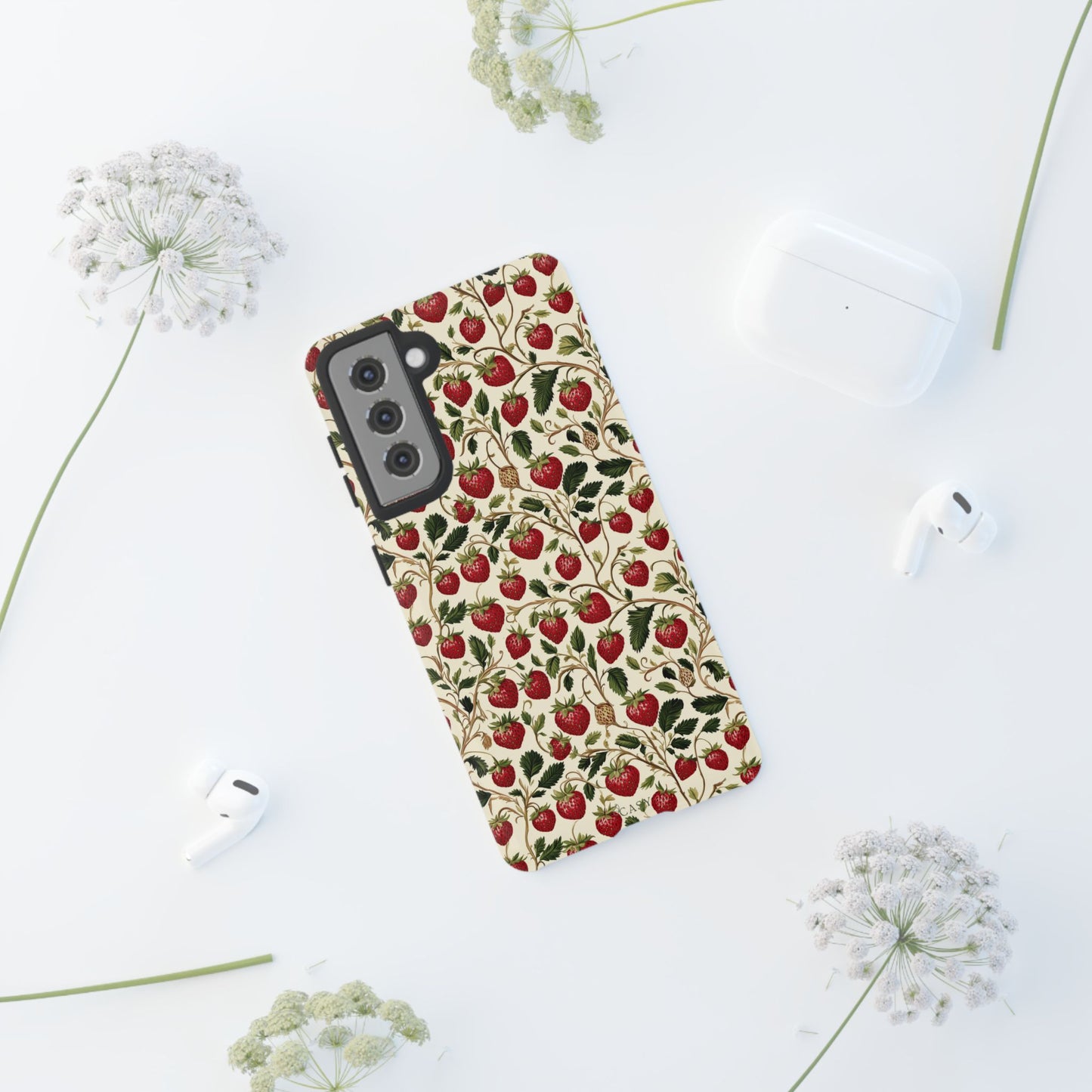 Enchanted Strawberry Patch | Botanical Phone Case