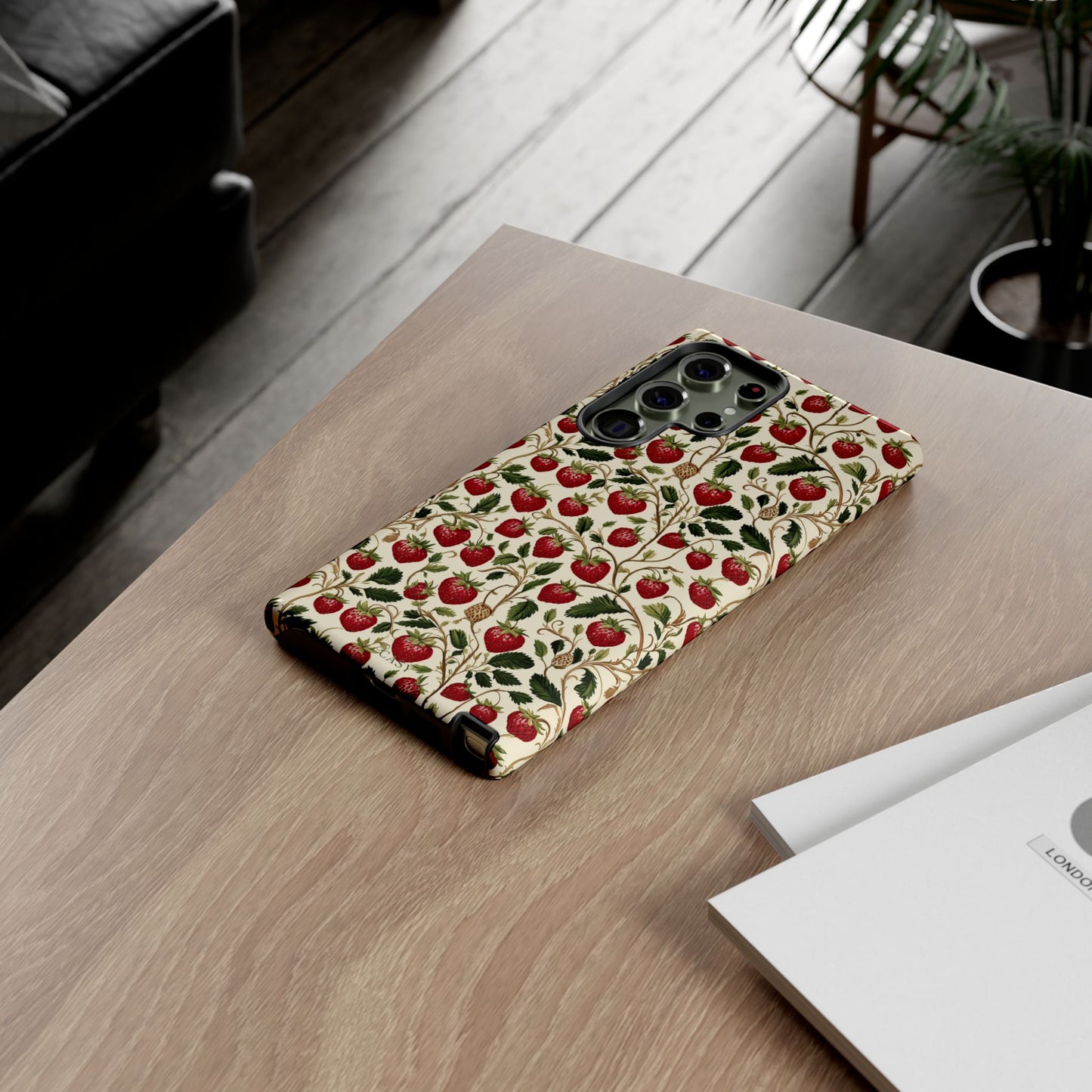 Enchanted Strawberry Patch | Botanical Phone Case