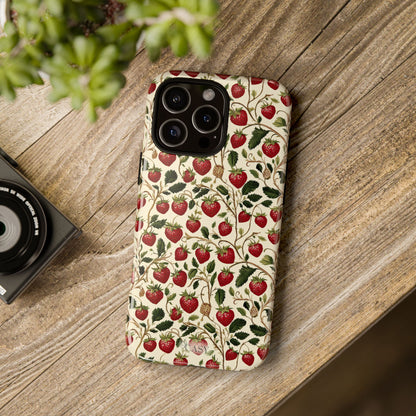 Enchanted Strawberry Patch iPhone Case