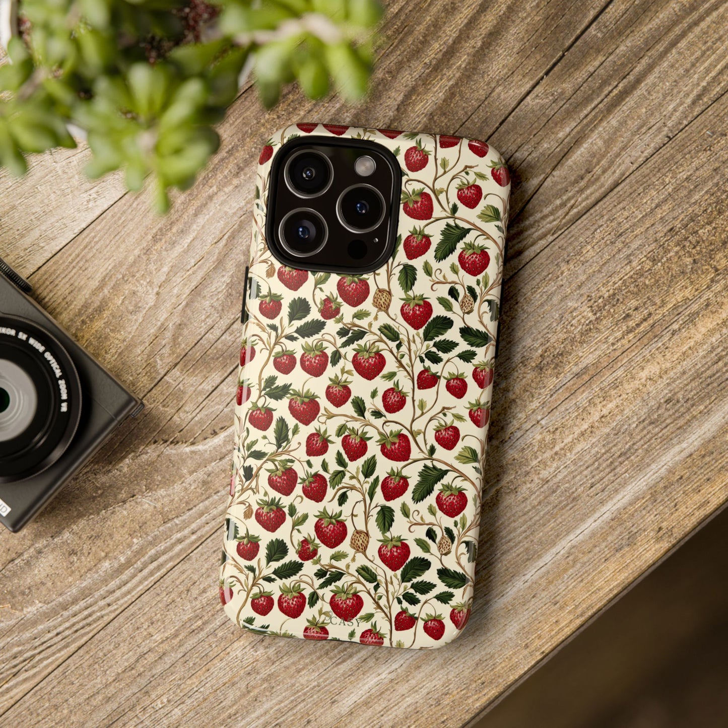 Enchanted Strawberry Patch | Botanical Phone Case