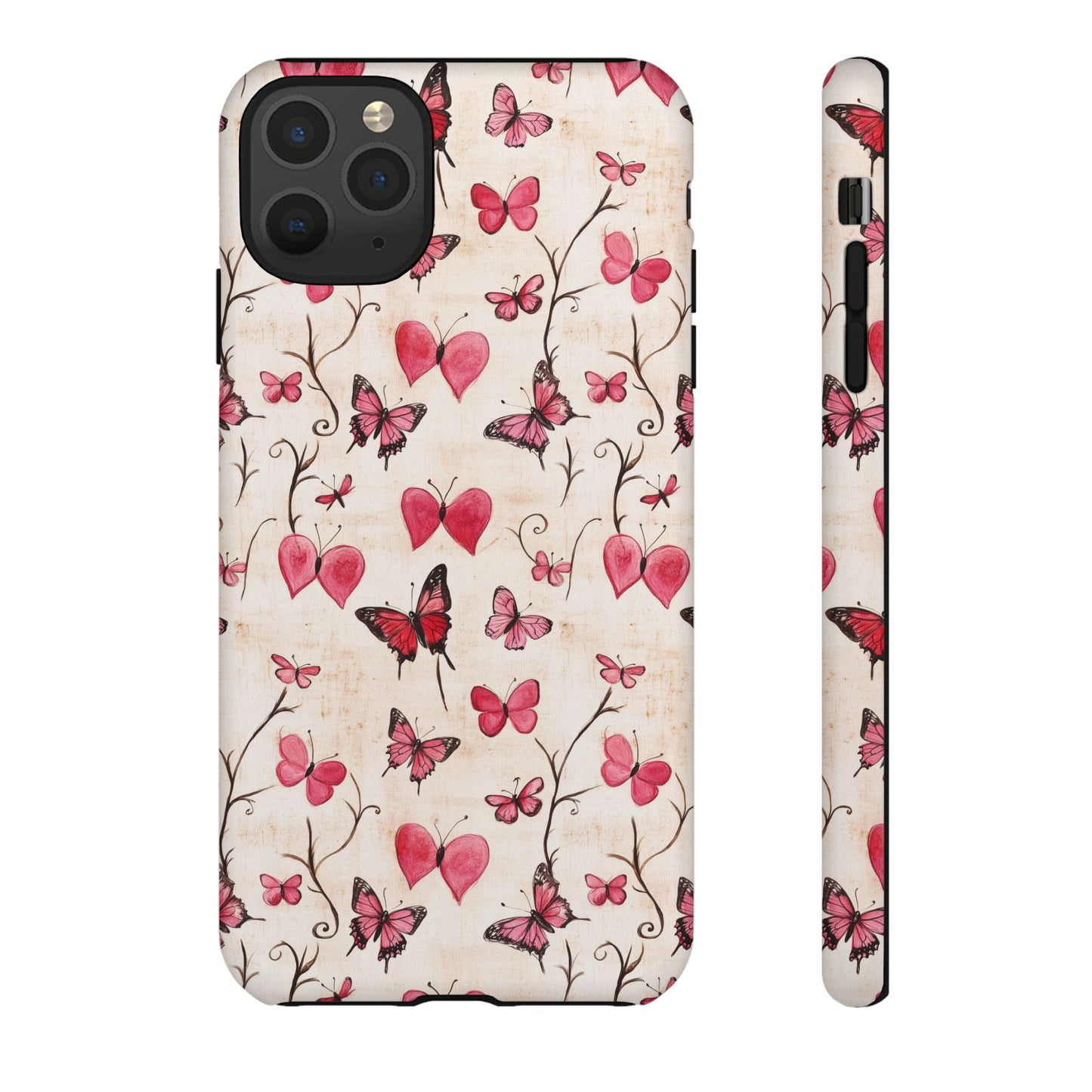 Pink Hearts & Butterflies Case