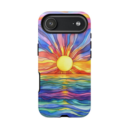 Celestial Tides | Vibrant Watercolor Phone Case