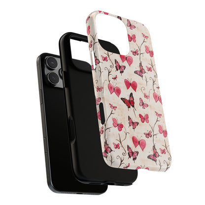 Pink Hearts & Butterflies Case