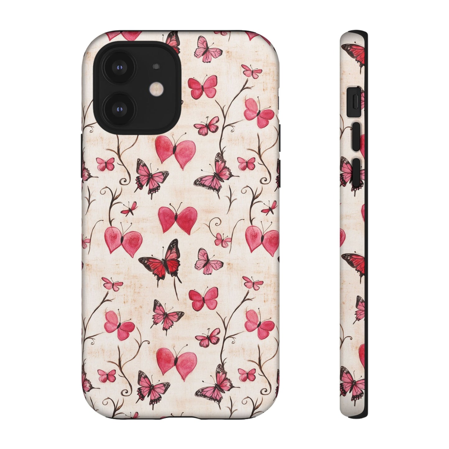 Pink Hearts & Butterflies Case