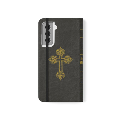 Holy Bible Personalized Phone Wallet | Custom Name or Initials - Black