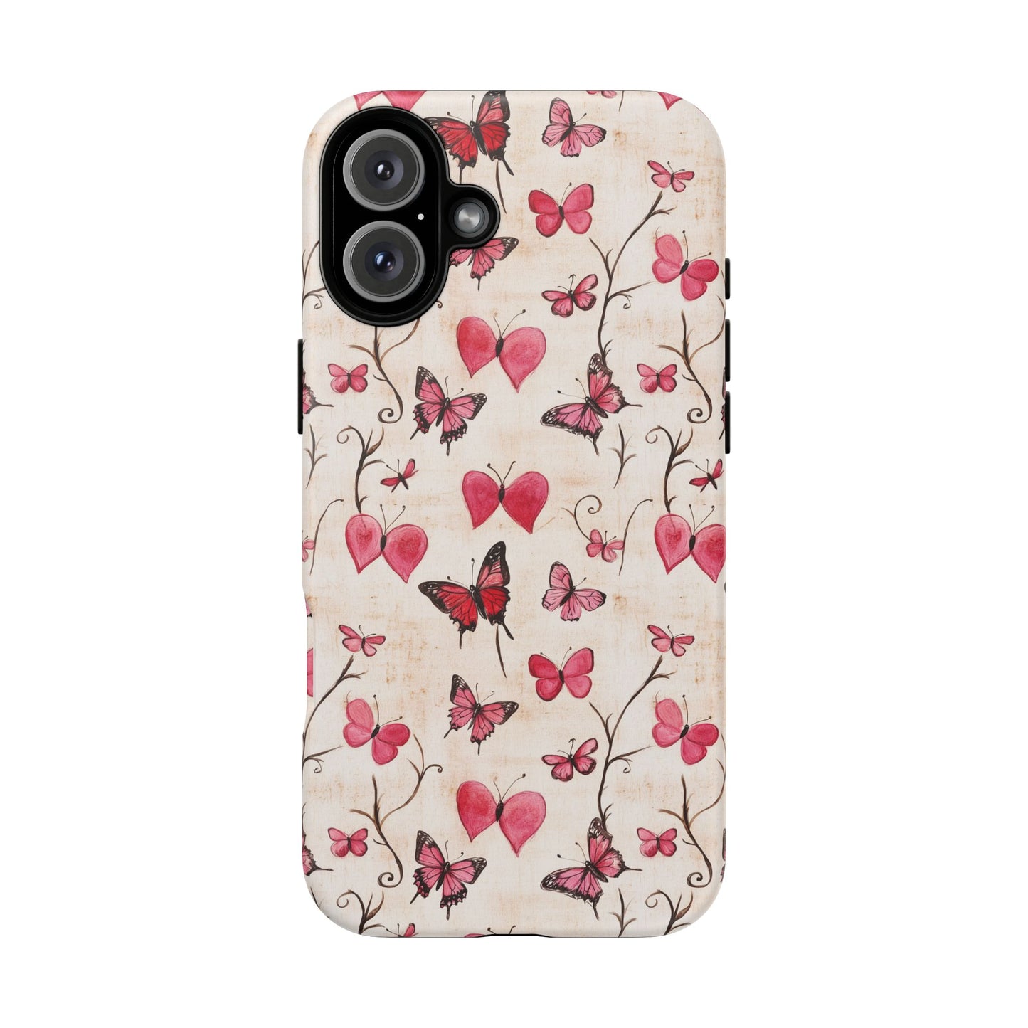 Pink Hearts & Butterflies Case