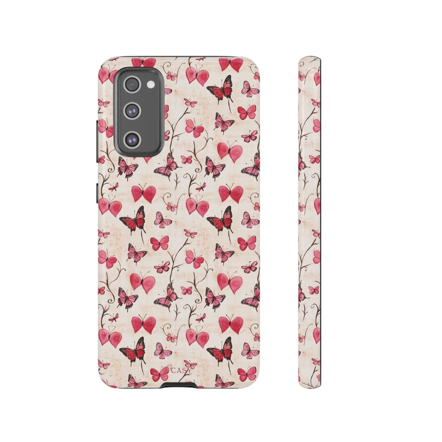 Pink Hearts & Butterflies | Love in Flight Phone Case