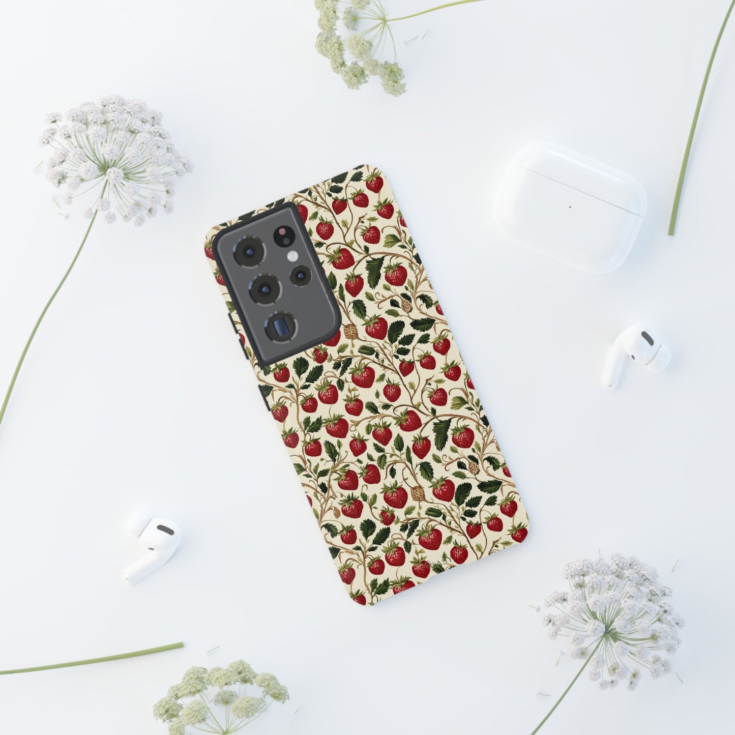 Enchanted Strawberry Patch | Botanical Phone Case