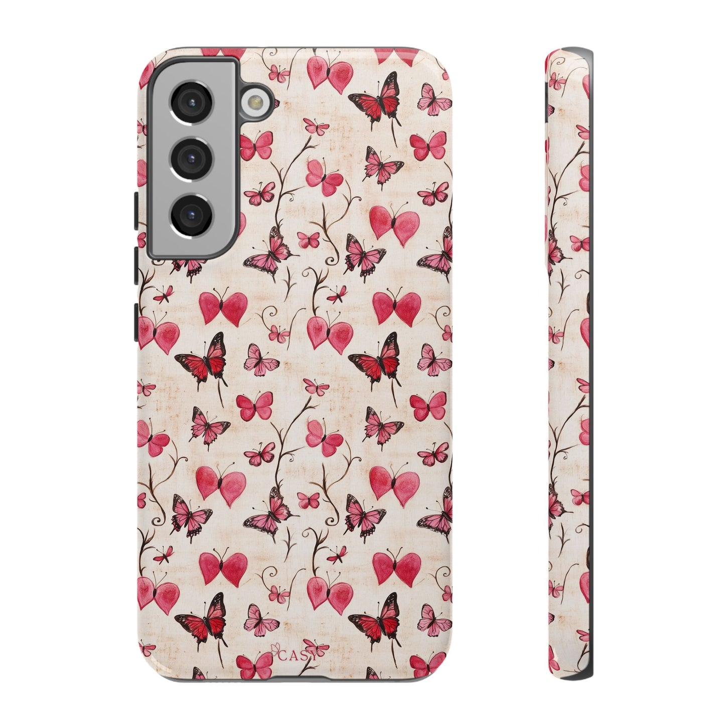Pink Hearts & Butterflies | Love in Flight Phone Case
