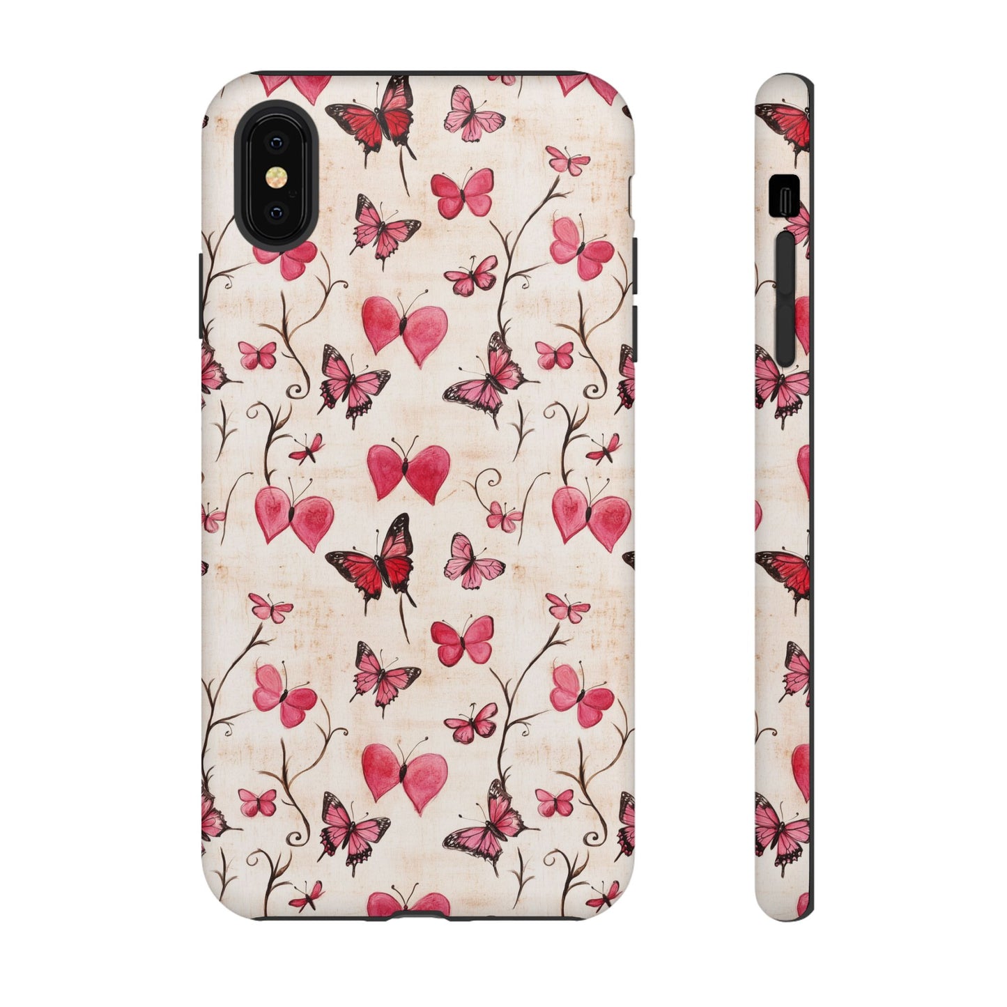 Pink Hearts & Butterflies Case