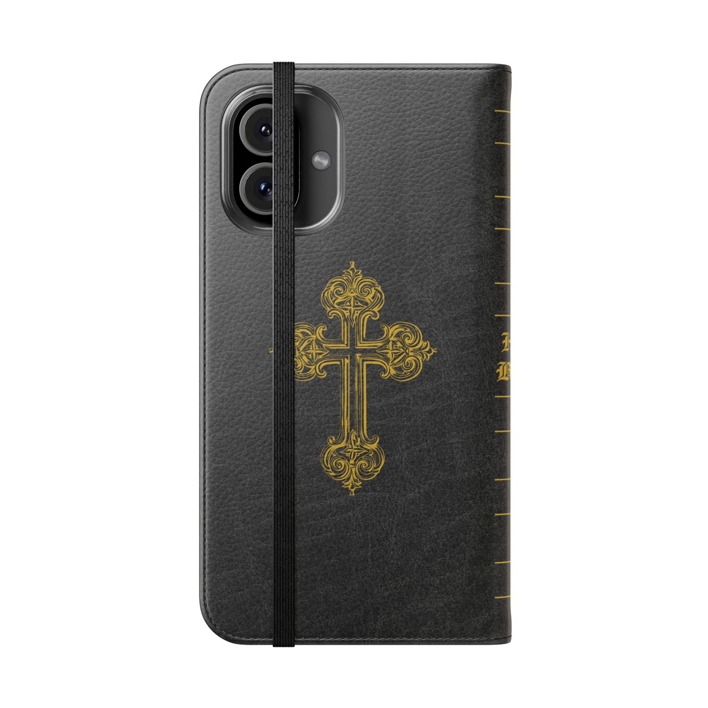 Holy Bible Personalized Phone Wallet | Custom Name or Initials - Black