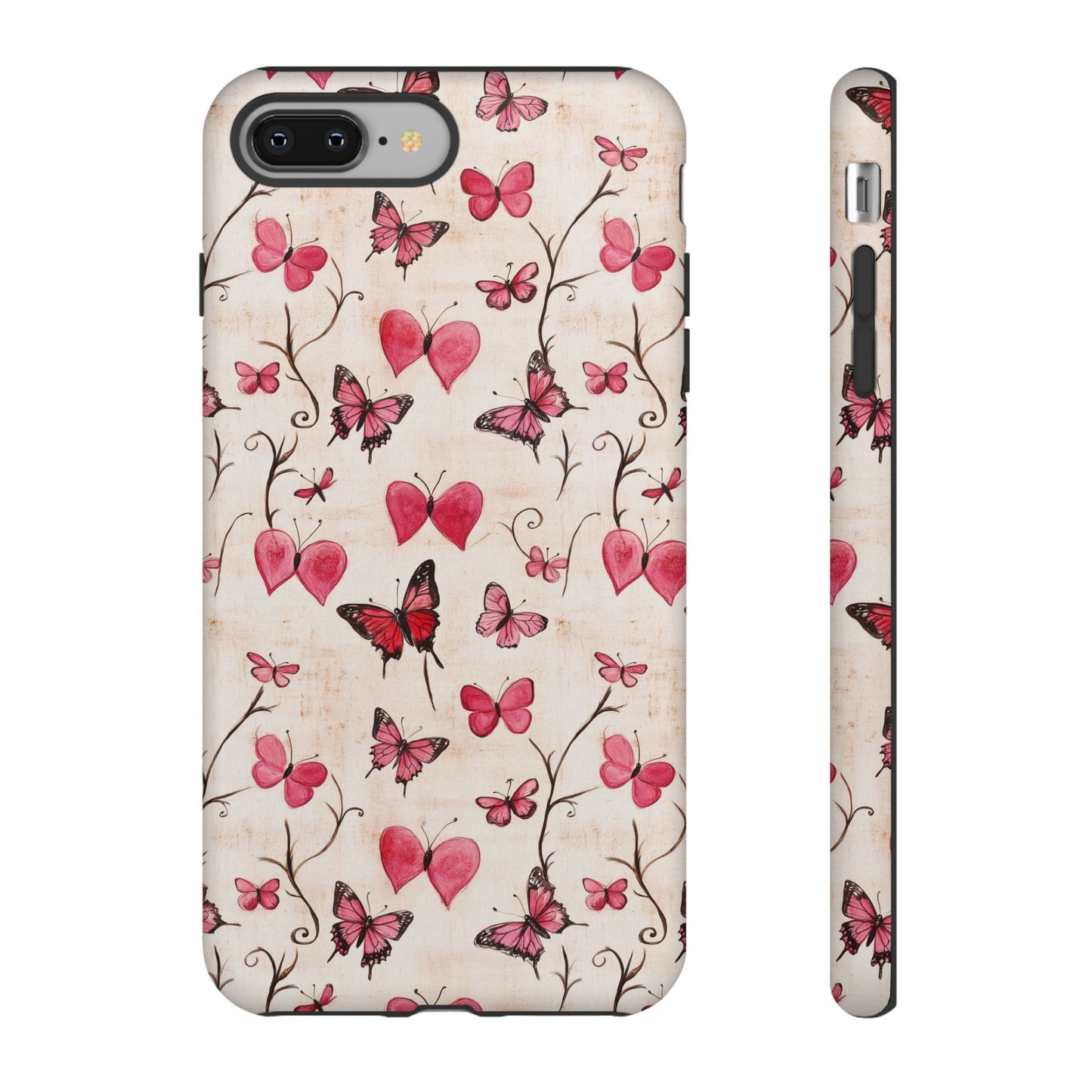 Pink Hearts & Butterflies Case