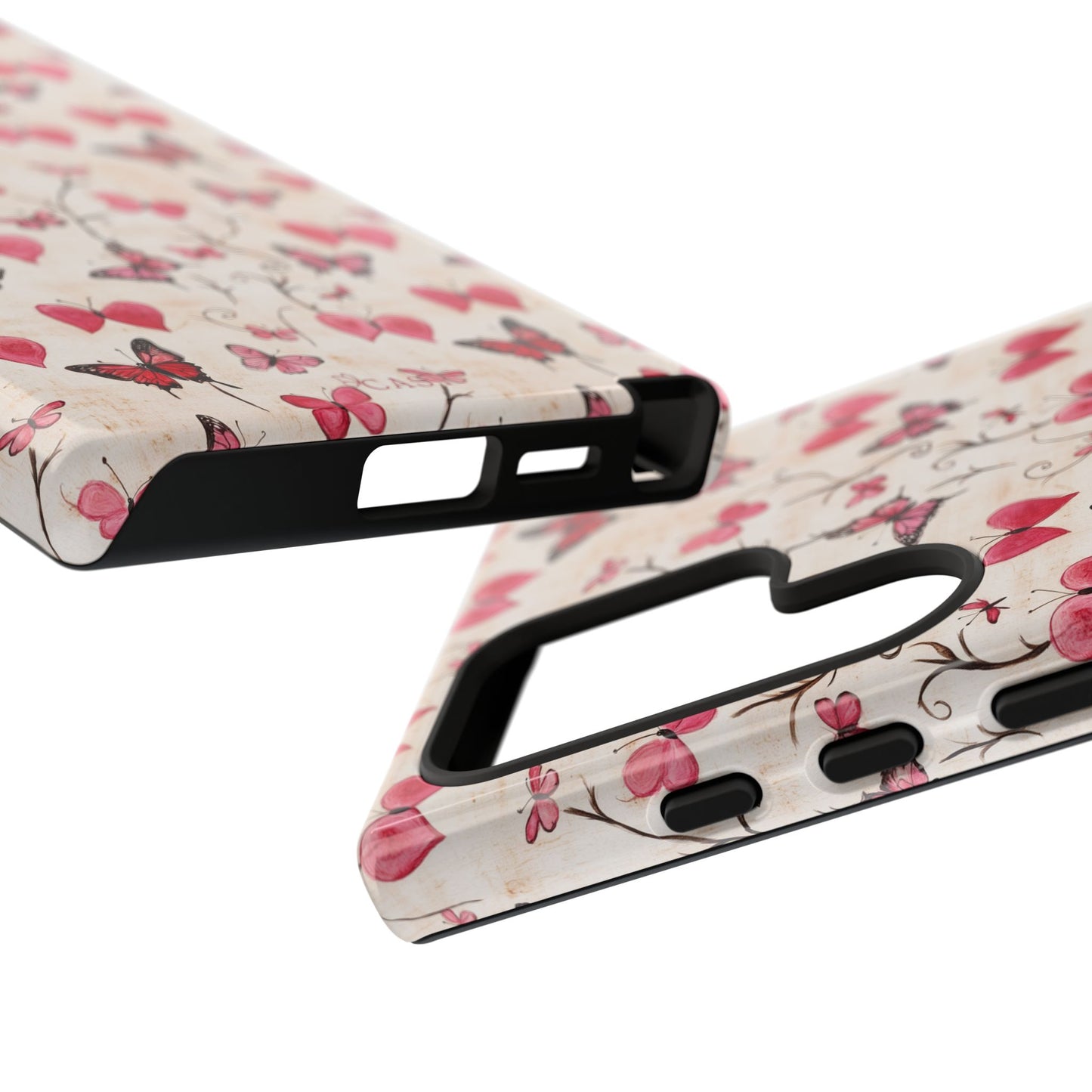 Pink Hearts & Butterflies | Love in Flight Phone Case