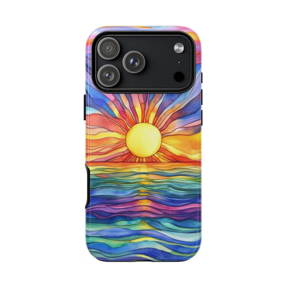 Celestial Tides | Vibrant Watercolor Phone Case