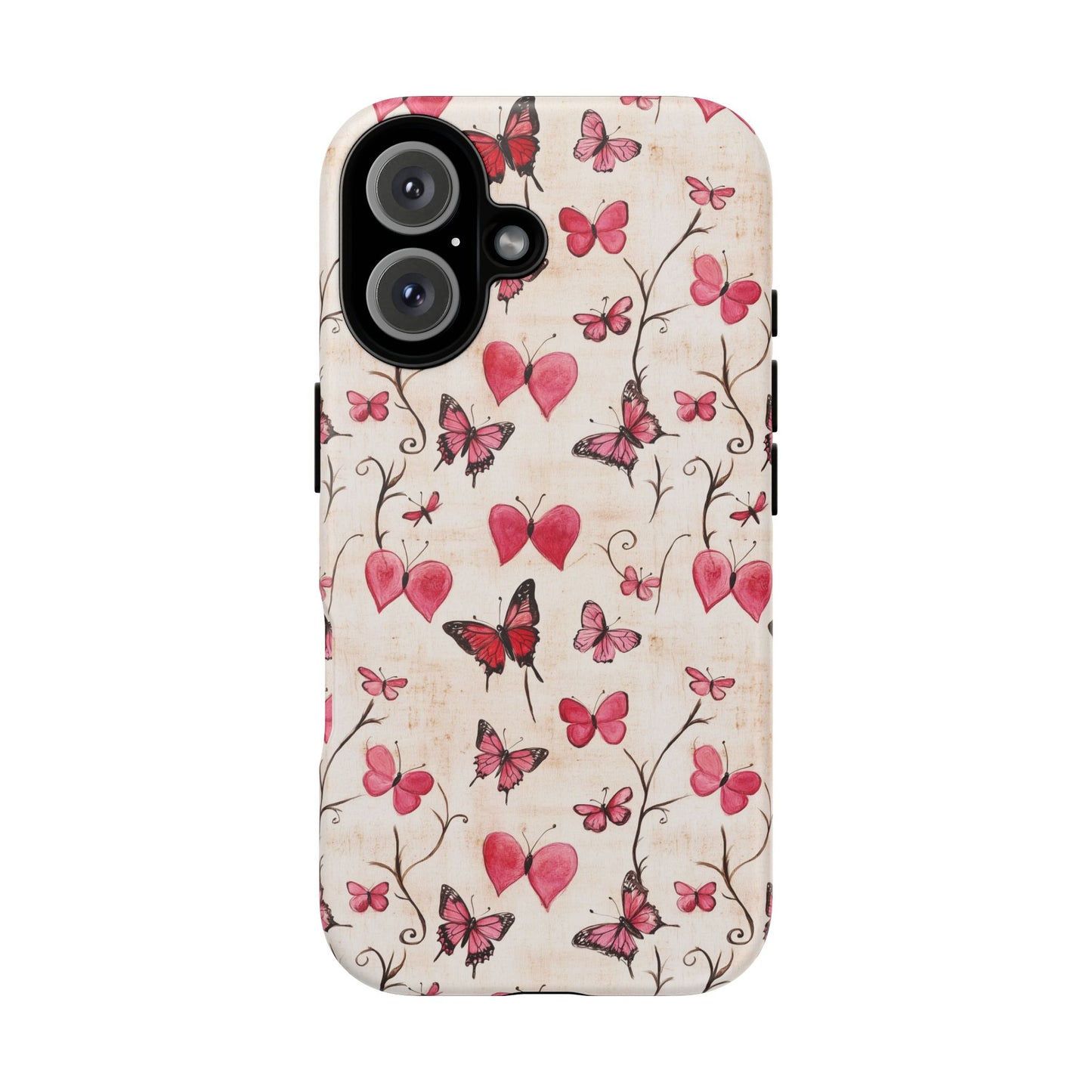 Pink Hearts & Butterflies Case