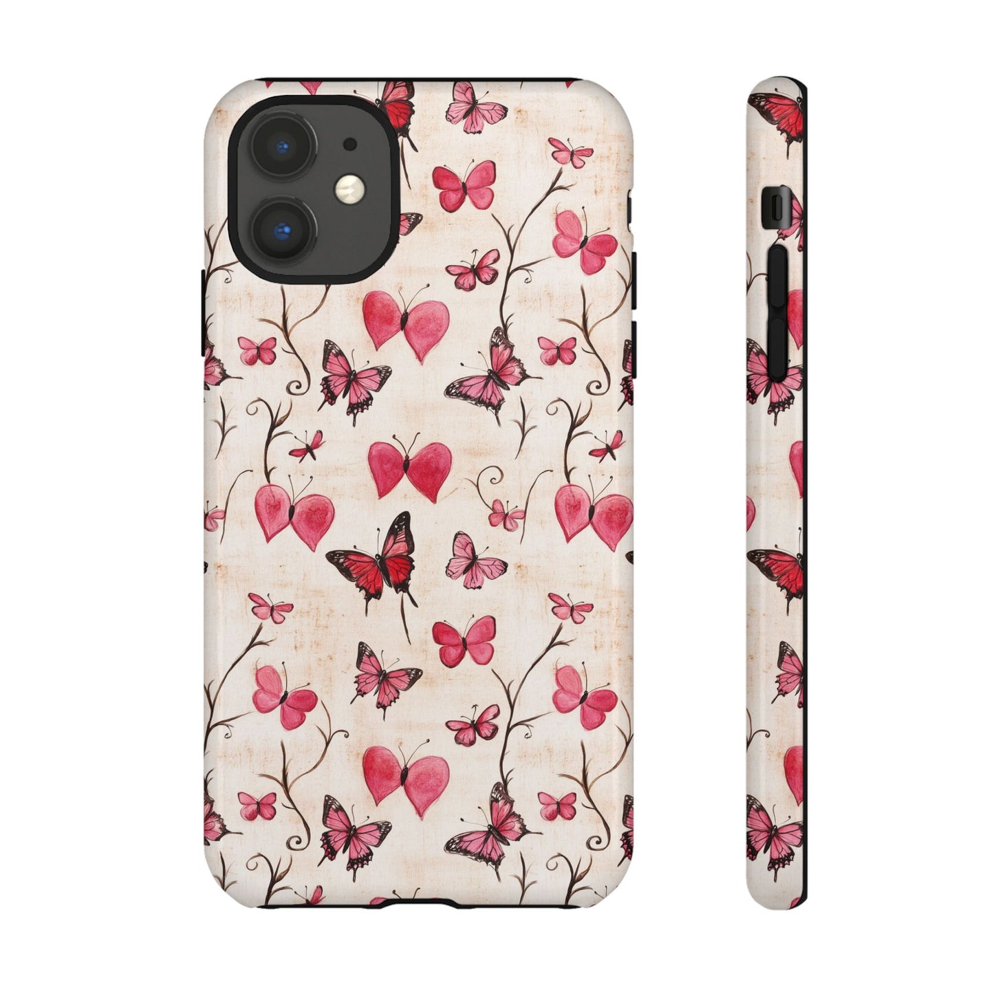 Pink Hearts & Butterflies Case