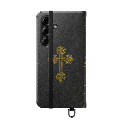 Holy Bible Personalized Phone Wallet | Custom Name or Initials - Black