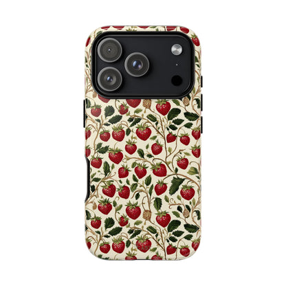 Enchanted Strawberry Patch | Botanical Phone Case