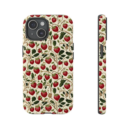 Enchanted Strawberry Patch | Botanical Phone Case