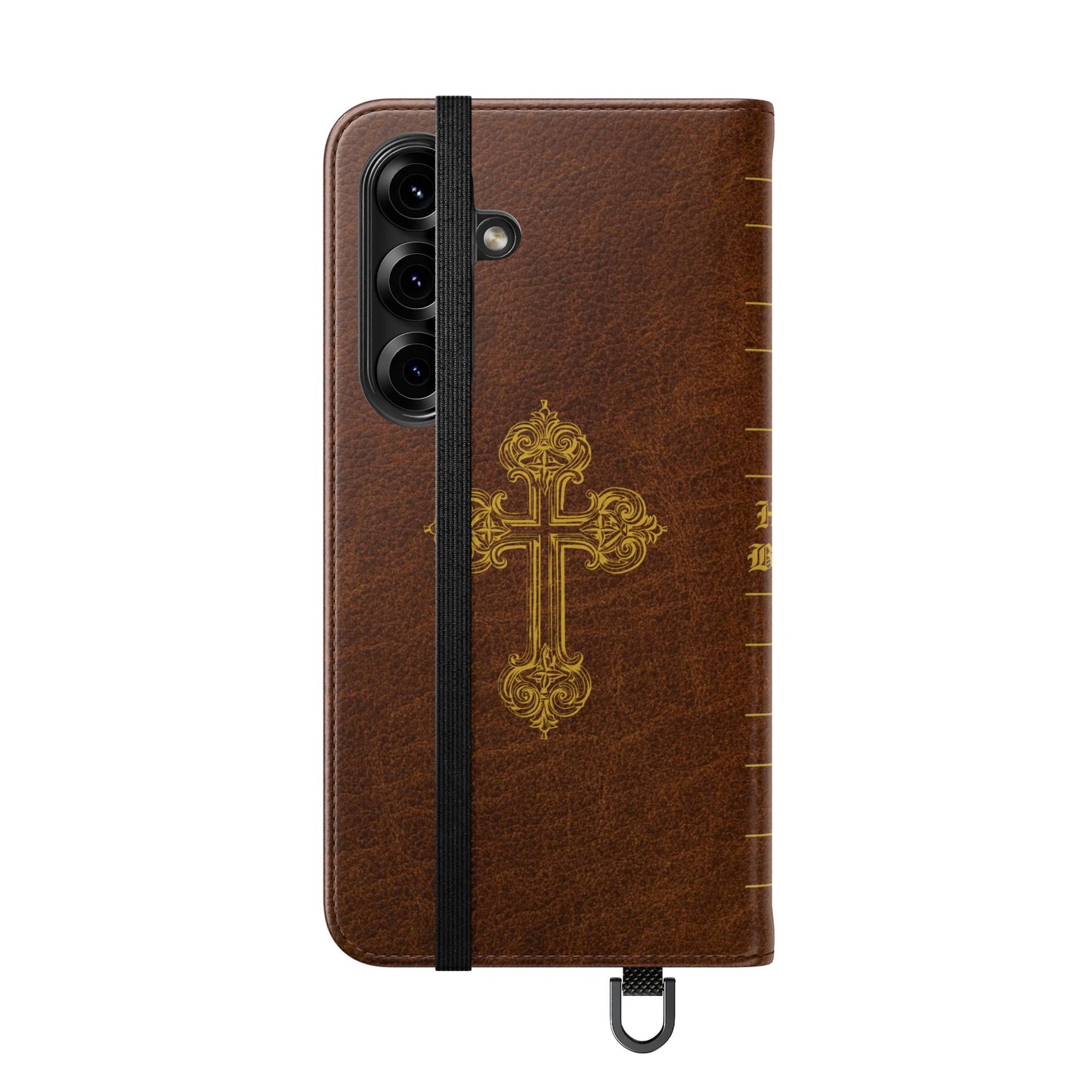 Holy Bible Personalized Phone Wallet | Custom Name or Initials - Brown