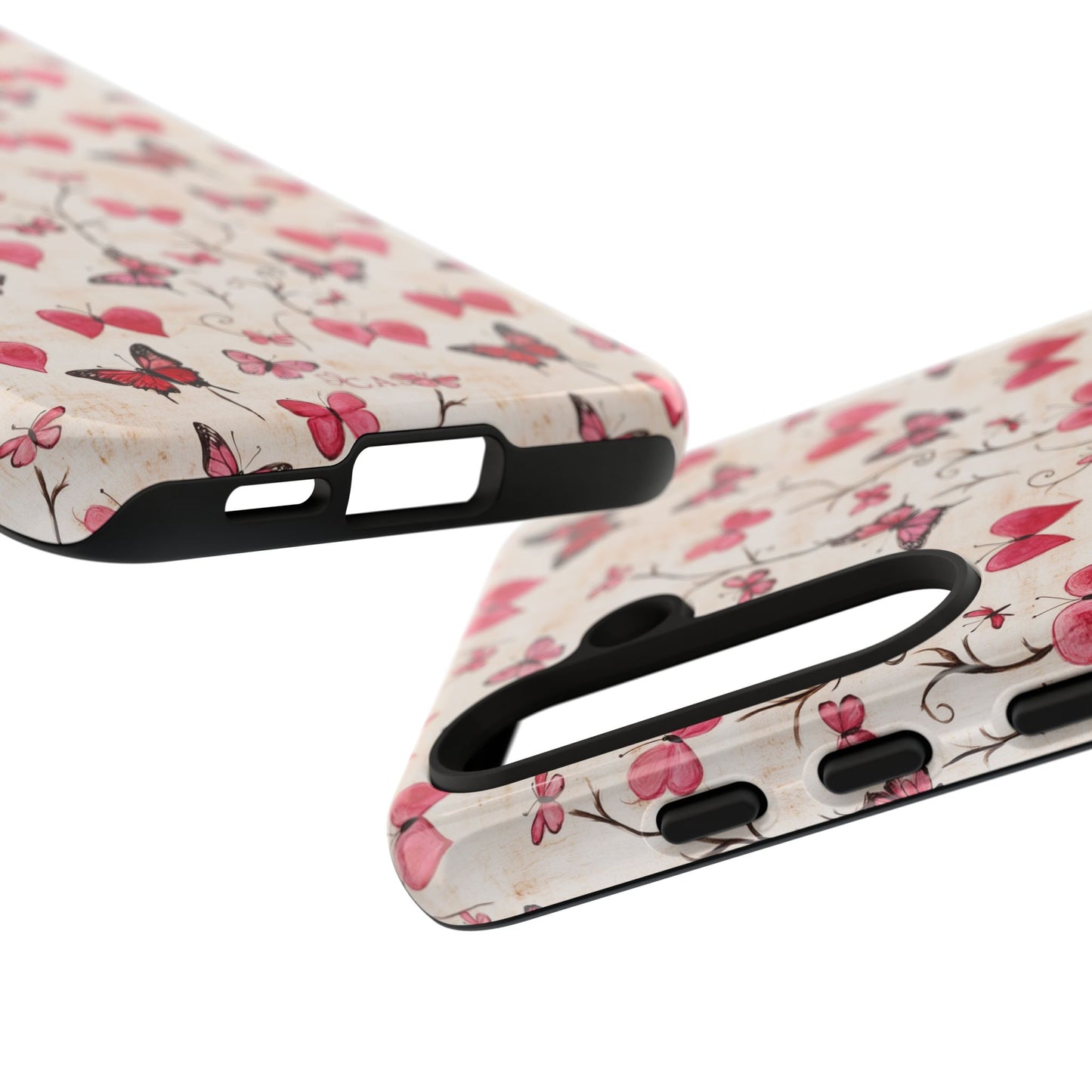 Pink Hearts & Butterflies | Love in Flight Phone Case