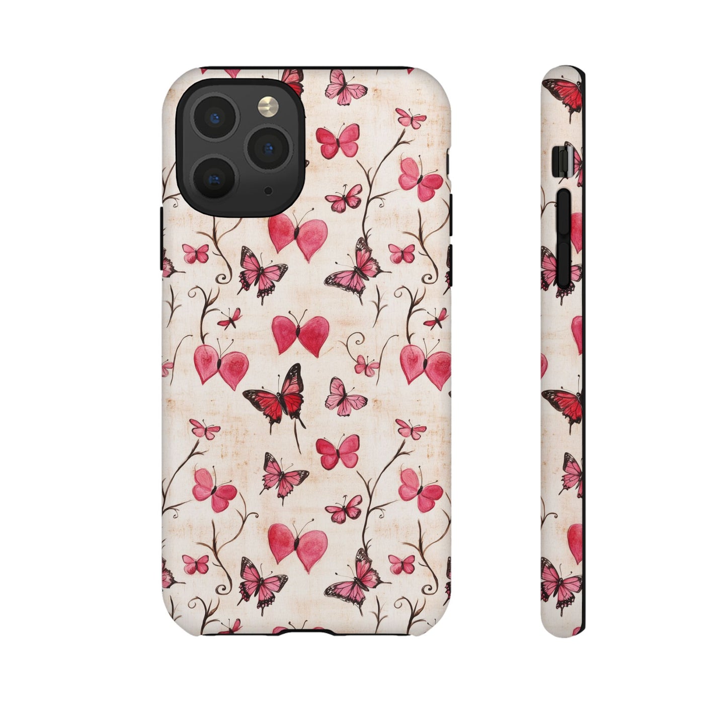 Pink Hearts & Butterflies Case