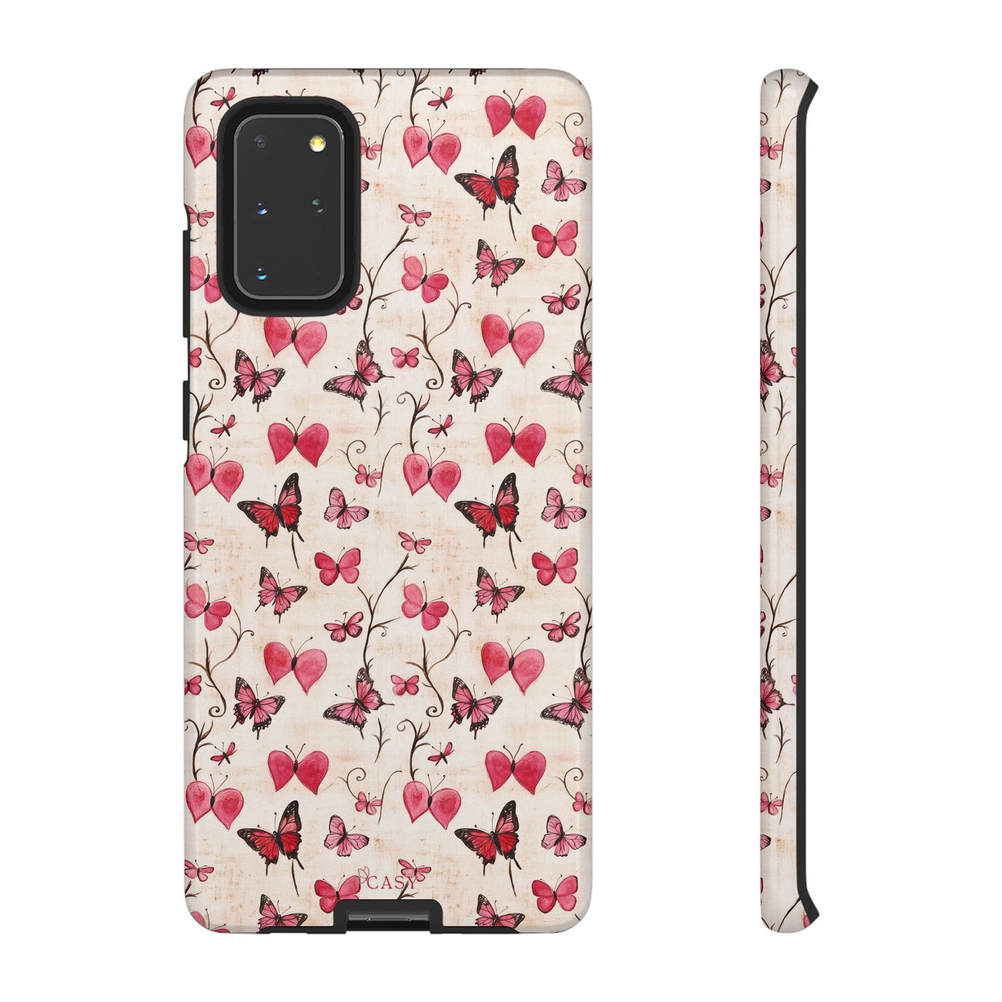 Pink Hearts & Butterflies | Love in Flight Phone Case