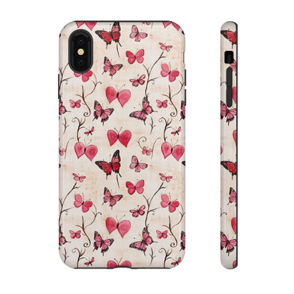 Pink Hearts & Butterflies Case