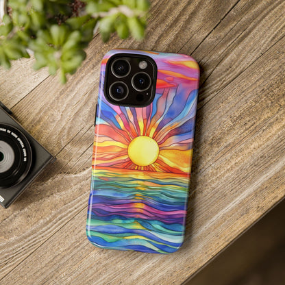 Celestial Tides | Vibrant Watercolor Phone Case