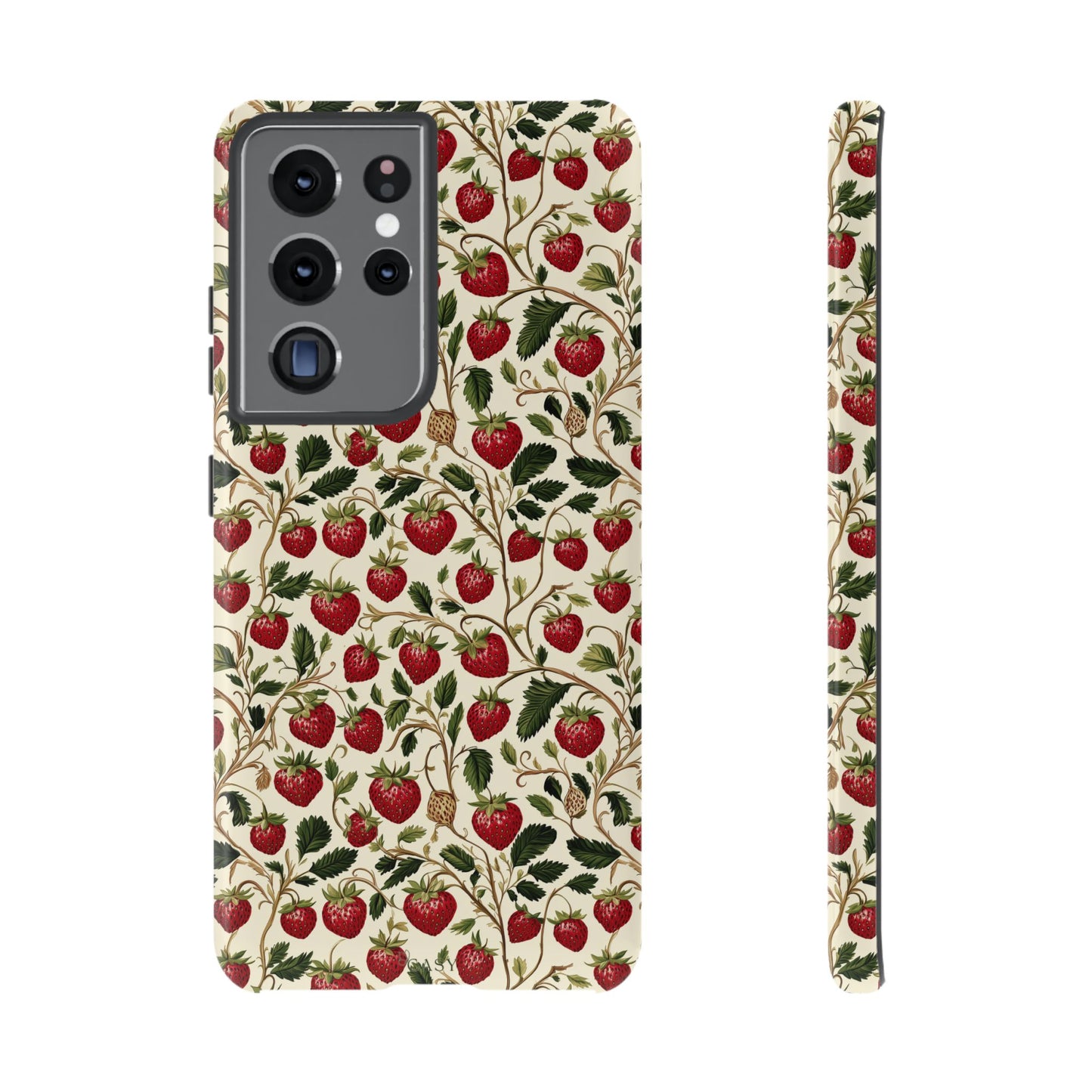 Enchanted Strawberry Patch | Botanical Phone Case