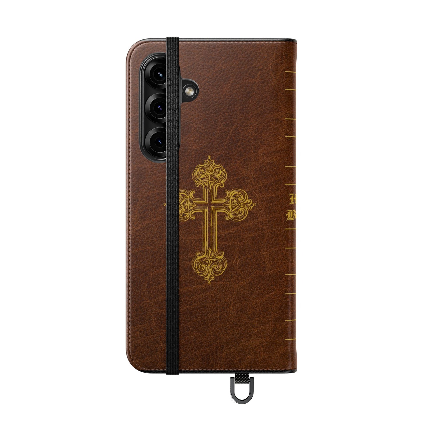 Holy Bible Personalized Phone Wallet | Custom Name or Initials - Brown