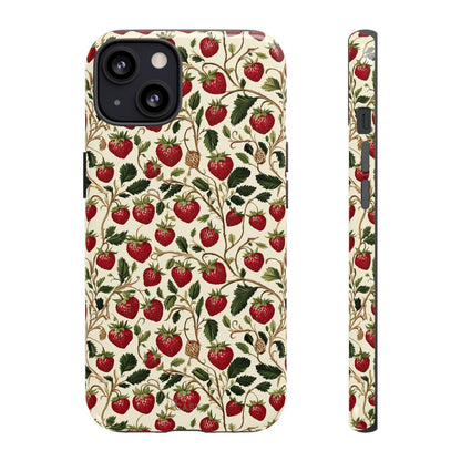 Enchanted Strawberry Patch | Botanical Phone Case