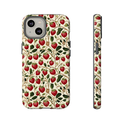 Enchanted Strawberry Patch | Botanical Phone Case
