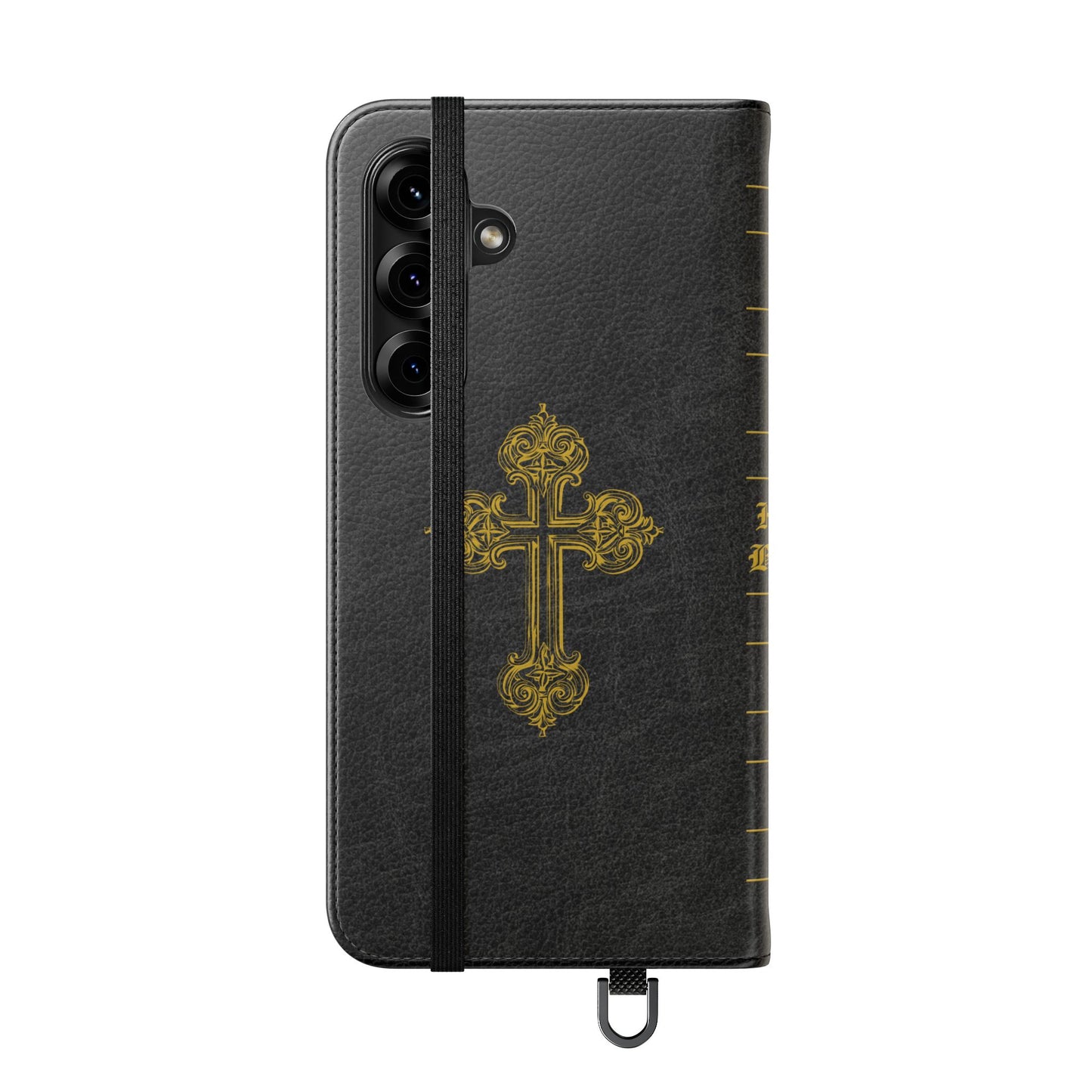 Holy Bible Personalized Phone Wallet | Custom Name or Initials - Black