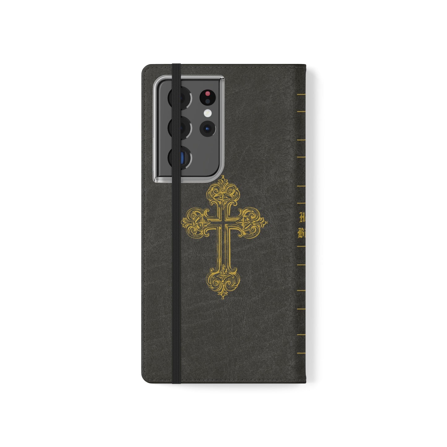 Holy Bible Personalized Phone Wallet | Custom Name or Initials - Black