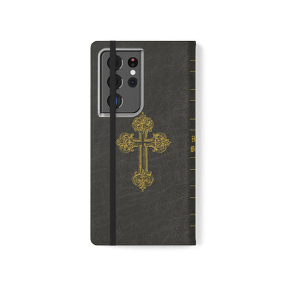Holy Bible Personalized Phone Wallet | Custom Name or Initials - Black
