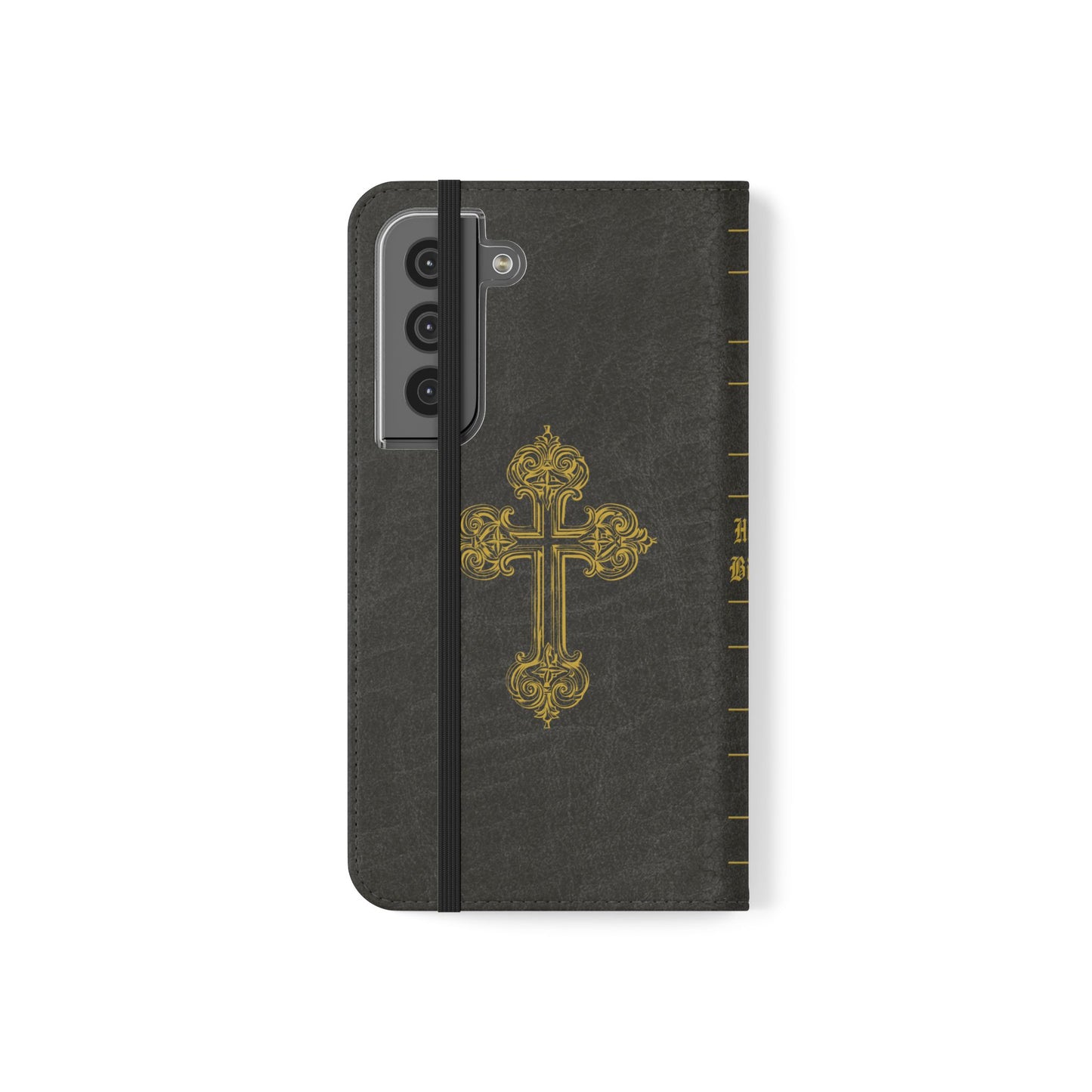 Holy Bible Personalized Phone Wallet | Custom Name or Initials - Black